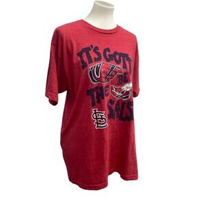 St Louis Baseball Cardinals Mens XL It's Gotta Be The Salsa Crew Neck Tee Shirt